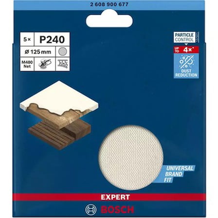 125 mm 240 kum elek telli ağ zımpara kağıdı