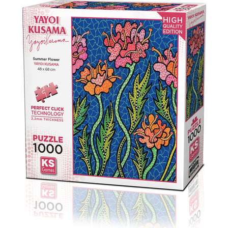1000 Parçalı Yaz Çiçekleri Temalı Eğlenceli Yapboz