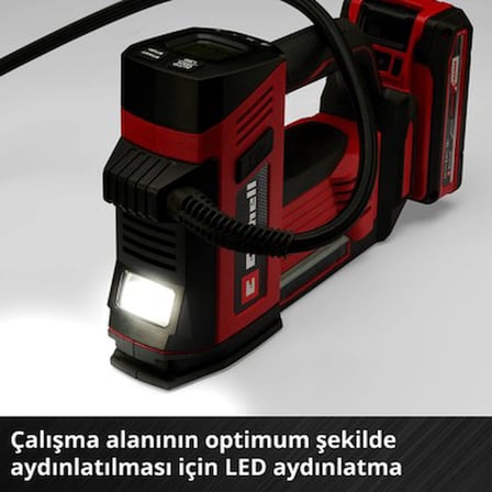 Akülü Oto Hava Kompresörü, 18V Li-Ion 23 D Lityum İyon ile Güçlü Performans