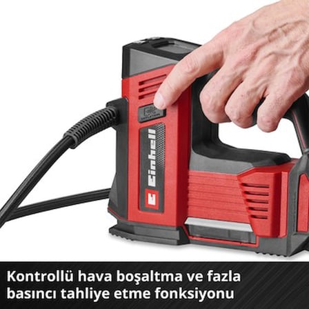Akülü Oto Hava Kompresörü, 18V Li-Ion 23 D Lityum İyon ile Güçlü Performans
