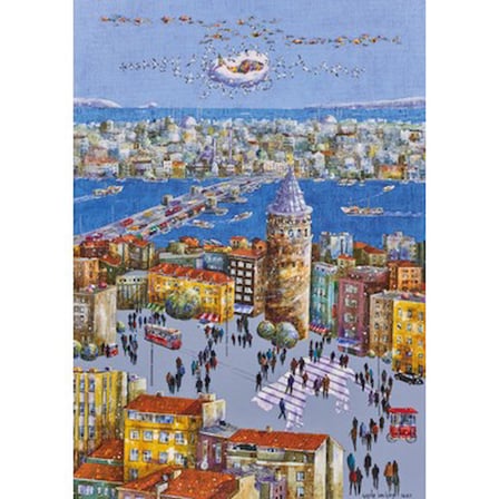 500 Parça Galata Kulesi Temalı Yapboz
