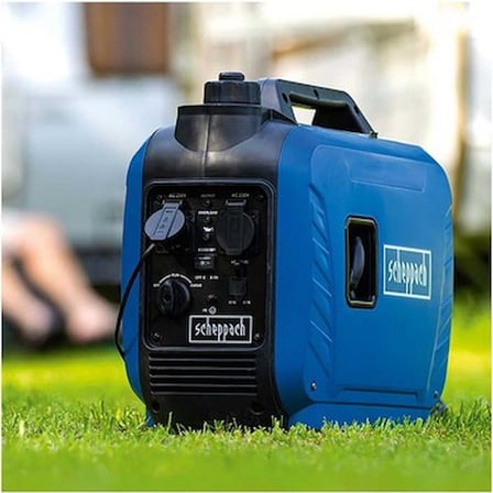 Scheppach SG2500İ 2 Kw İpli Çalıştırma Benzinli Jeneratör Düşük Yakıt Tüketimi ile