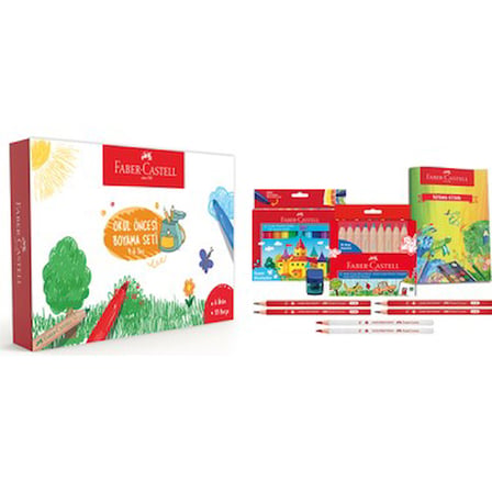 Faber-Castell Okul Öncesi Jumbo Boyama Seti 6 Parça Renkli Eğlenceli Boyama