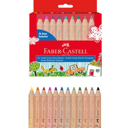 Faber-Castell Okul Öncesi Jumbo Boyama Seti 6 Parça Renkli Eğlenceli Boyama