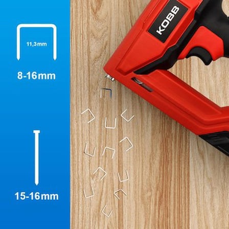 Profesyonel Zımba ve Çivi Çakma Makinesi, 8-16 mm Zımba ve 3000 Adet Yedek