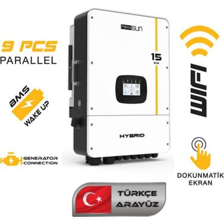15kW Hibrit Trifaze İnverter, Yüksek Verimlilik