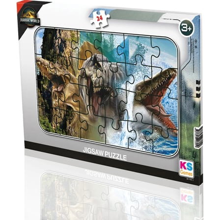 24 Parça Jurassic World Temalı Eğlenceli Bulmaca