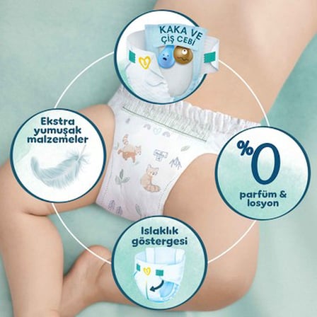 Bantlı Bebek Bezi 4 Numara 28 Adet 9 - 14 kg Cilt Koruma