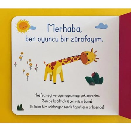Eğlenceli Bebek Kitabı - Zürafa ile Oyun