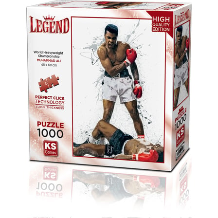 1000 Parça Muhammad Ali Temalı Eğlenceli Bulmaca