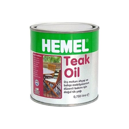 0,75 Lt Doğal Tik Yağı ile Dış Mekan Ahşap Bakımı
