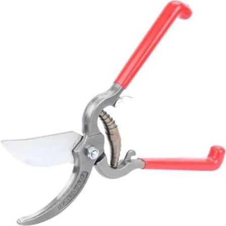 Lüks Bağ Makası 230 mm Kırmızı Ergonomik Tasarım ile