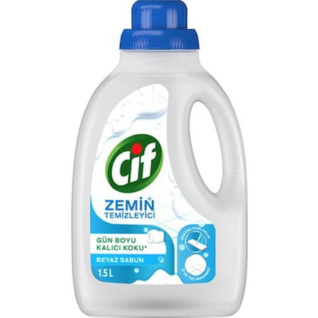 Beyaz Sabun İz ve Toz Bırakmayan Zemin Temizleyici 1500 ml