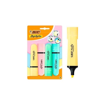 4'lü Pastel Renkli Yüksek Aydınlatma Kalem Seti