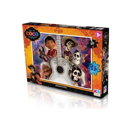 Coco Lisanslı 50 Parça Renkli Puzzle Seti