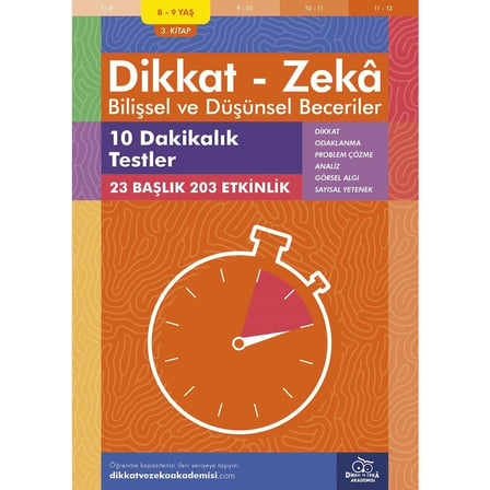 Dikkat ve Zeka Geliştirici Test Kitabı