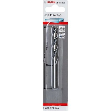 Hss Pointtec Matkap Ucu, 6.5 mm, Metal Delme için Uygun