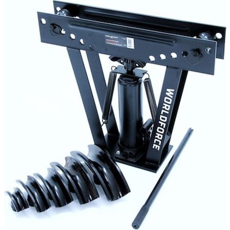 12 Ton Kapasiteli Hidrolik Boru Bükme Aleti, 1/2" - 2" Dikey Borular İçin