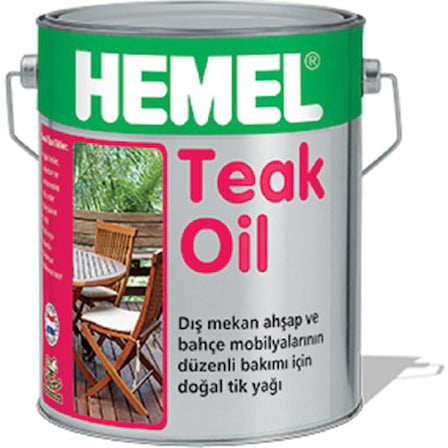 Hemel Teak Oıl 2,5 Lt Dış Mekan Ahşap ve Bahçe Mobilyaları İçin Doğal