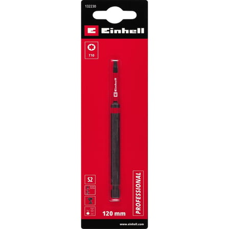 Orijinal Einhell Çift Torsiyonlu Darbeli Bit, 120 mm, T10 (S2 Çelik, Yüksek Dayanıklılık, Çift
