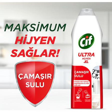 750 ml Ultra Hijyenik Jel Yüzey Temizleyici ile Derin Temizlik