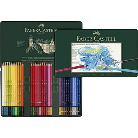 60 Renkli Aquarell Boya Kalemi Seti, Kaliteli Doğal Pigmentler