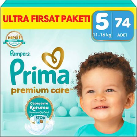 74 Adet Ultra Fırsat Paketi 5 Numara Bebek Bezi