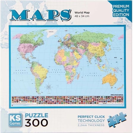 World Map Puzzle 300