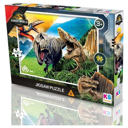 100 Parçalı Jurassic World Temalı Eğlenceli Yapboz