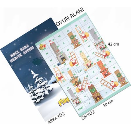 Noel Baba Konseptli Hediye Avcısı Eğlenceli Kutu Oyunu