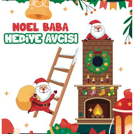 Noel Baba Konseptli Hediye Avcısı Eğlenceli Kutu Oyunu