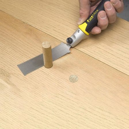 125 mm uzunluğunda esnek hassas kesim testere, çift taraflı kullanıma uygun