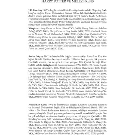 Harry Potter Serisi - Melez Prens Hikayesi