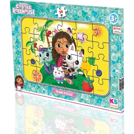Ks Games Gabby's Dollhouse 24 Parça Frame Puzzle Kolay Kırılmayan Karton Materyal 3+