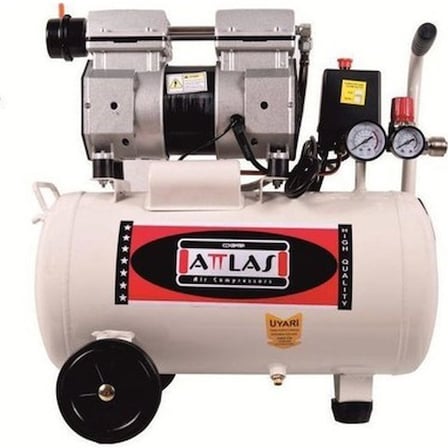 1 Hp Güç ile Sessiz Yağsız Hava Kompresörü ve 7 Bar Basınç