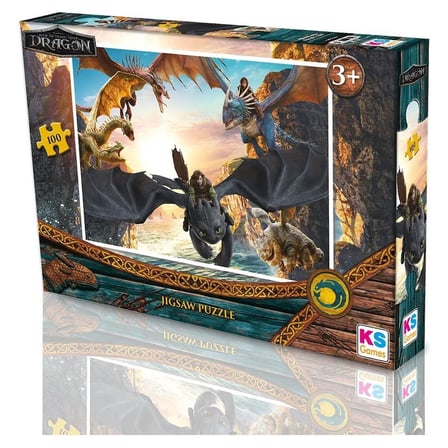 100 Parça Ejderha Temalı Puzzle