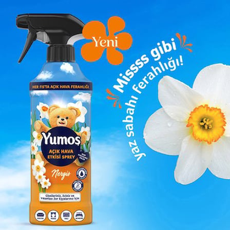 Ferahlama Sağlayan Nergis Sprey Yıkanması Zor Eşyalar için 430 ml