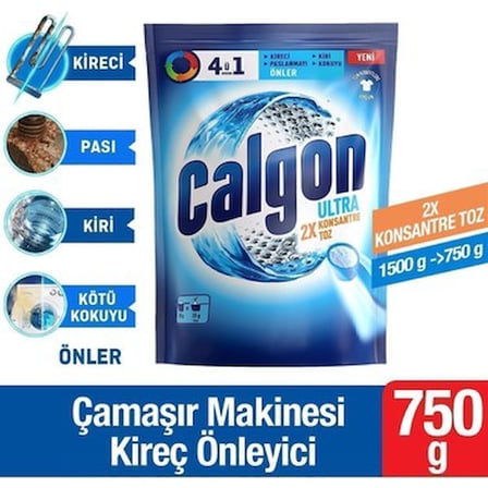 750 gr Ultra Konsantre 4'ü 1 Arada Toz Deterjan ile Güçlü Temizlik