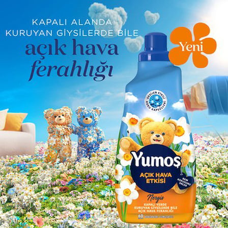 Oksijen Etkili Nergis Konsantre Yumuşatıcı 1440 ml
