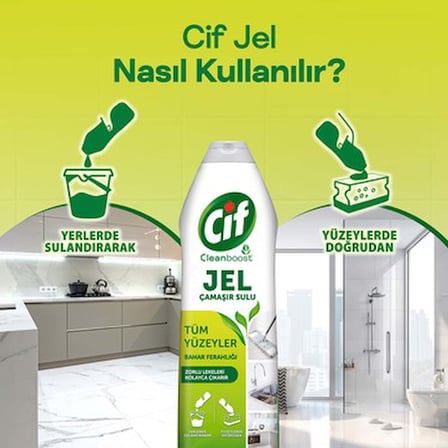 750 ml Bahar Ferahlığı ile Yüzey Temizleyici Ürün