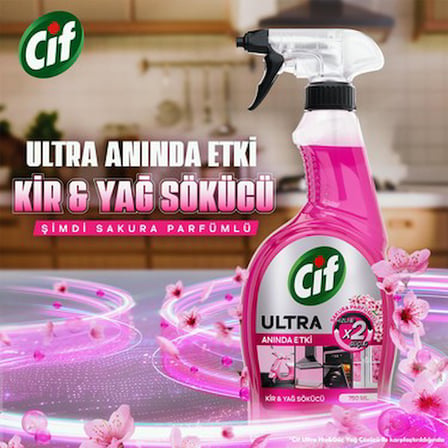 Hızlı Kir & Yağ Sökücü 750 ml Sakura Parfümlü