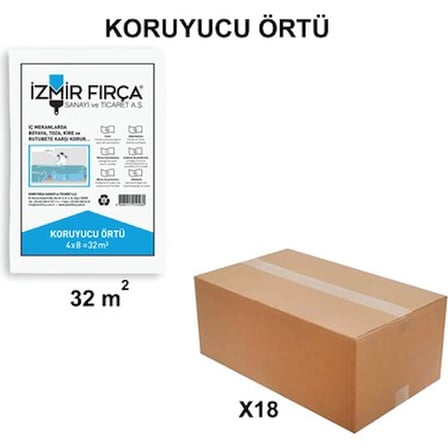 Koruyucu Örtü, 32 m2 Alan Kaplama, 18 Adet