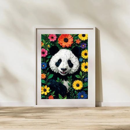 500 Parçalı Filizlenen Panda Temalı Eğlenceli Yapboz