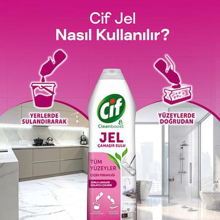 750 ml Çiçek Ferahlığı ile Yüzey Temizleyici Ürün