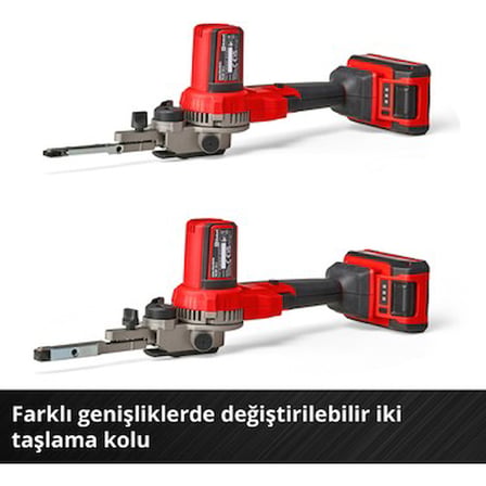 Akülü bant eğe, 18 V, 1700 m/dk hız