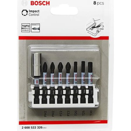 Bosch 2.608.522.326 Impact Vidalama Ucu 50 mm 8li Set Yüksek Dayanıklılık ve Kontrol
