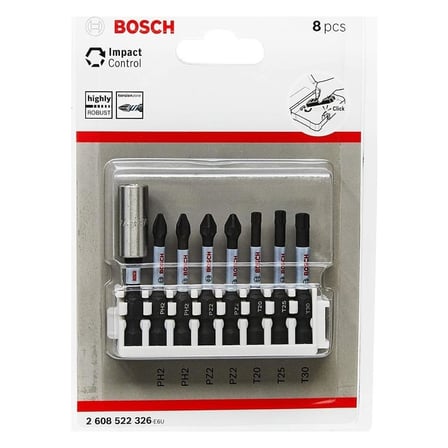 Bosch 2.608.522.326 Impact Vidalama Ucu 50 mm 8li Set Yüksek Dayanıklılık ve Kontrol