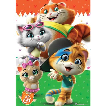 50 Parça 44 Kedi Temalı Eğlenceli Puzzle