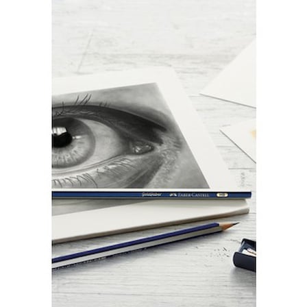 6 Parça Goldfaber 2B Kalem ve Pitt Monochrome ile Klasik Çizim Seti
