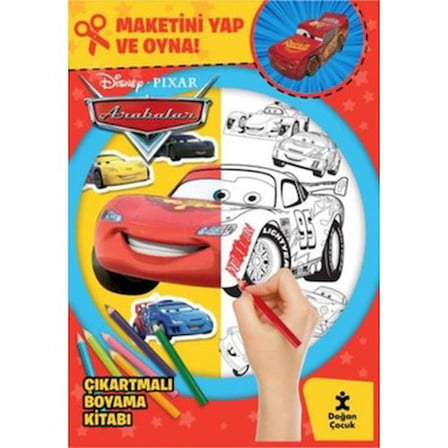 Arabalar Temalı Çıkartmalı Boyama ve Maket Yapımı